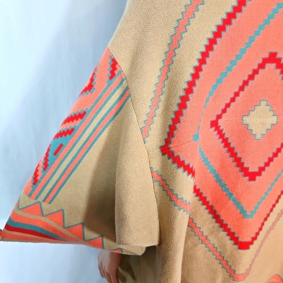 Haute Hippie Tan Cape Shawl Sz XS/S - Picture 7 of 7